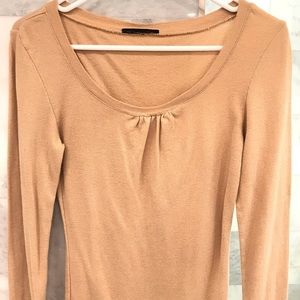 Gold Shimmer Long Sleeve Blouse